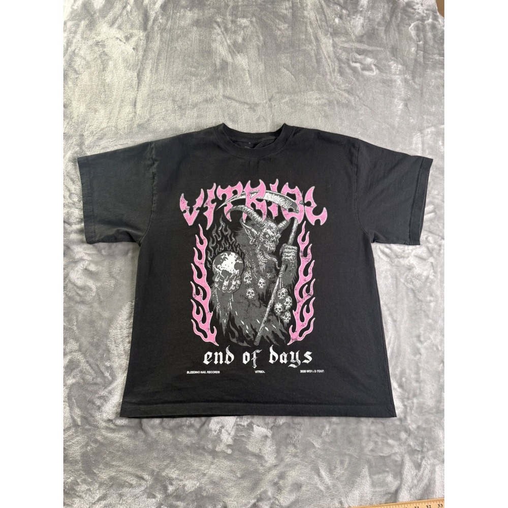 Vitriol End of Days 2025 World Tour T-Shirt Men XL Black Death Metal Band